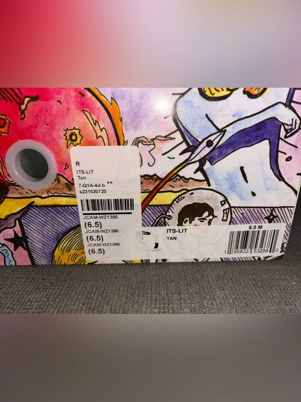 Jeffrey Campbell colorful comic